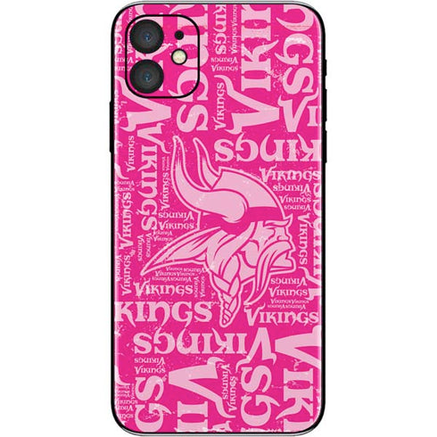 NFL Minnesota Vikings - Blast Pink iPhone 11 Skin